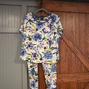 kate spade Blue and Yellow Floral women’s Pajama Set